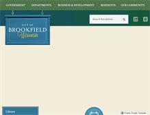 Tablet Screenshot of cityofbrookfield.com